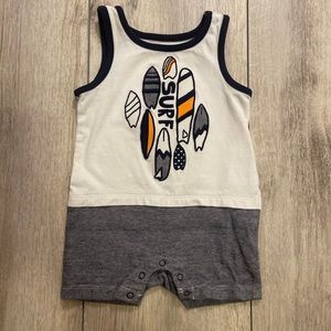 Gymboree Boys Surf Romper 3-6 Months